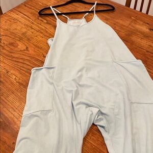 FP Movement Blue Jumpsuit Relaxed Fit Lightweight